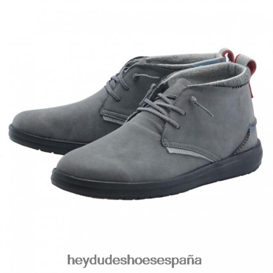 Hey Dude heydude jack cuero reciclado gris oscuro hombres TP4X2B353