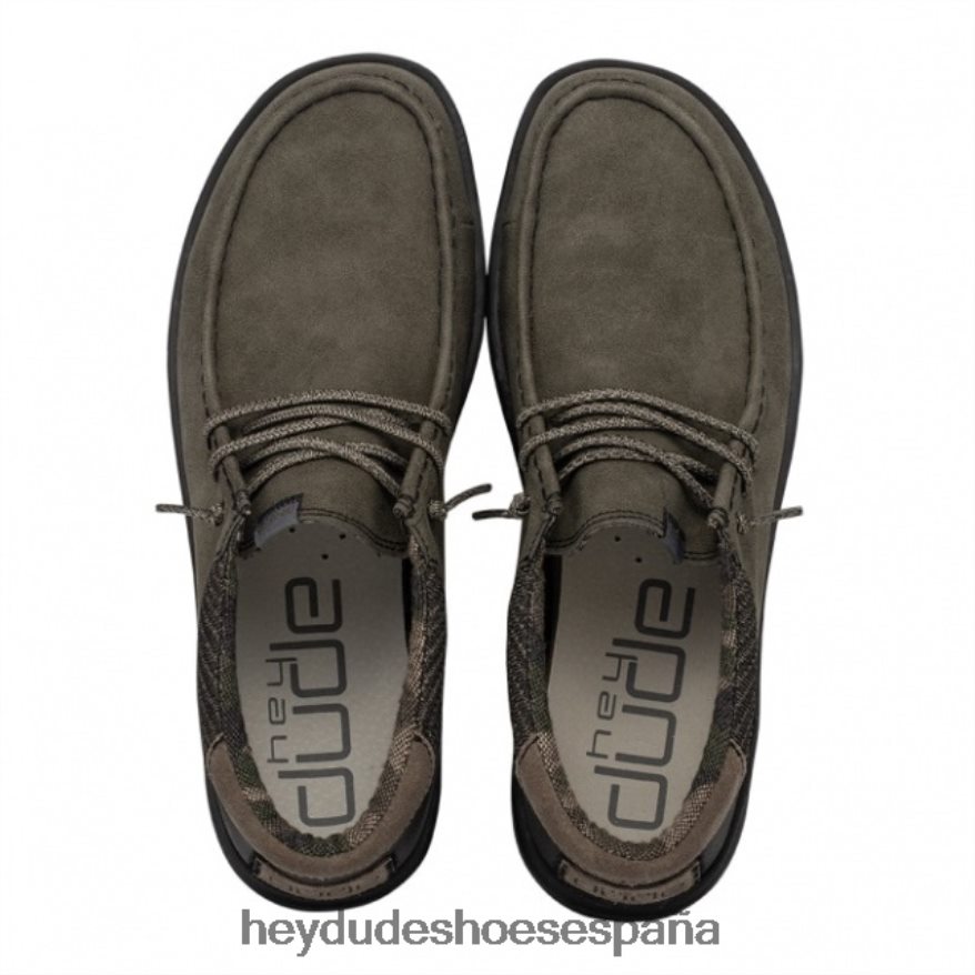 Hey Dude heydude paul cuero reciclado polvoriento oliva hombres TP4X2B351
