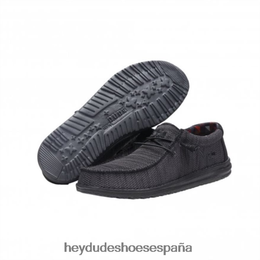 Hey Dude heydude wally medias negro azabache hombres TP4X2B311