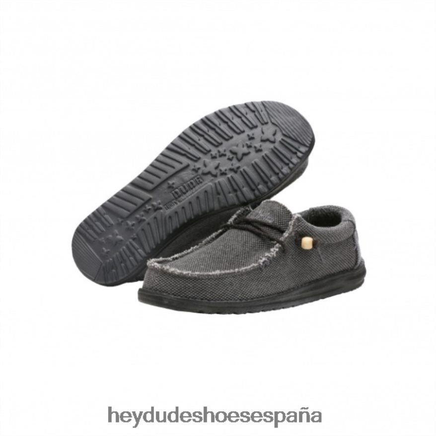 Hey Dude heydude wally negro natural hombres TP4X2B283