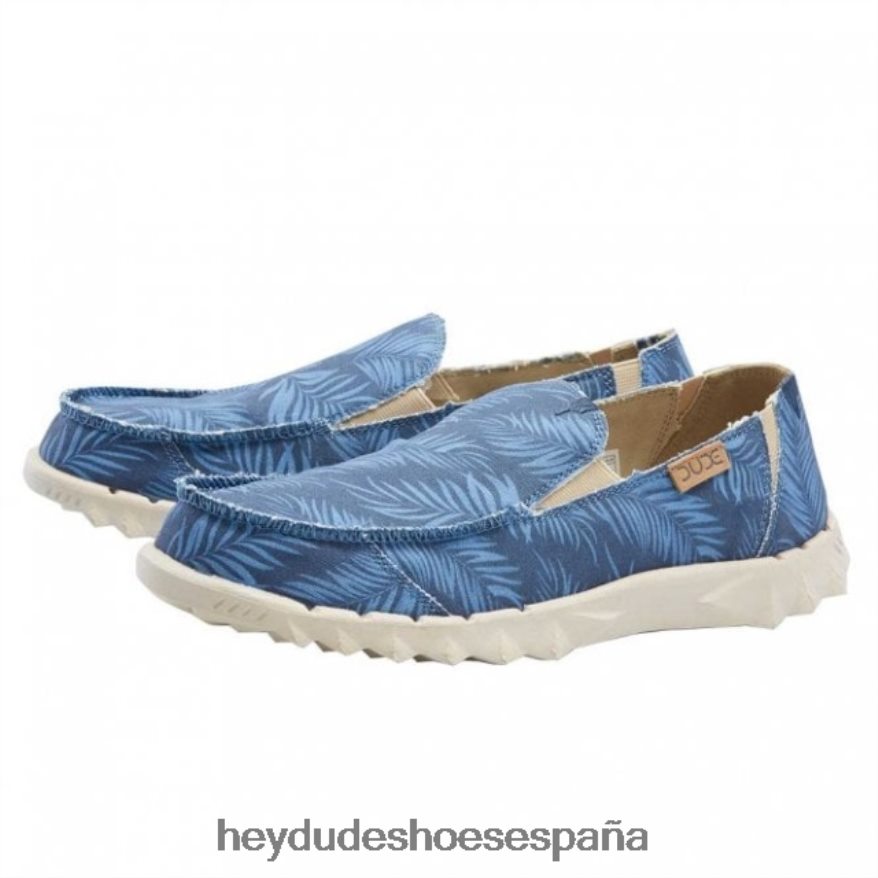 Hey Dude lienzo estampado farty heydude azul tropical hombres TP4X2B228