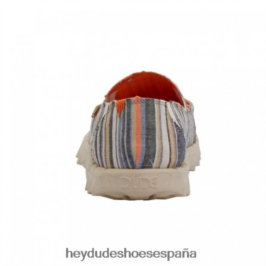 Hey Dude heydude farty cambray rayas naranja hombres TP4X2B243