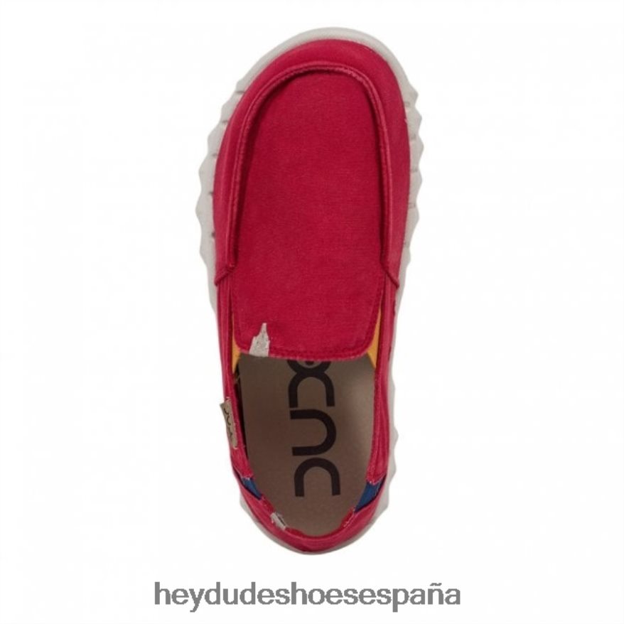 Hey Dude heydude farty lienzo lavado rojo lava hombres TP4X2B242