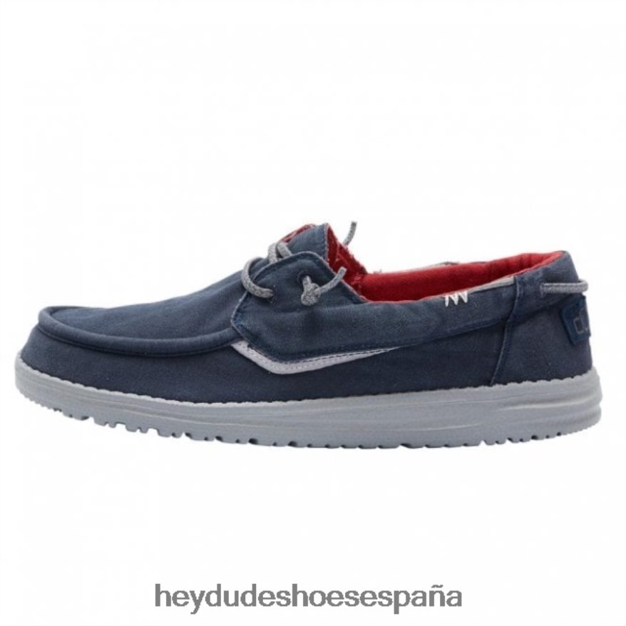 Hey Dude heydude lienzo lavado galés azul marino hombres TP4X2B321