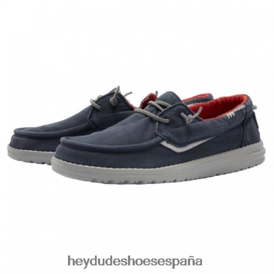 Hey Dude heydude lienzo lavado galés azul marino hombres TP4X2B321