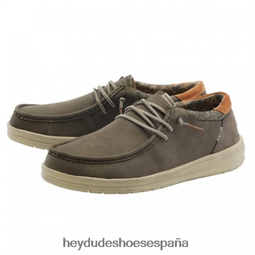 Hey Dude heydude paul cuero reciclado chocolate hombres TP4X2B345