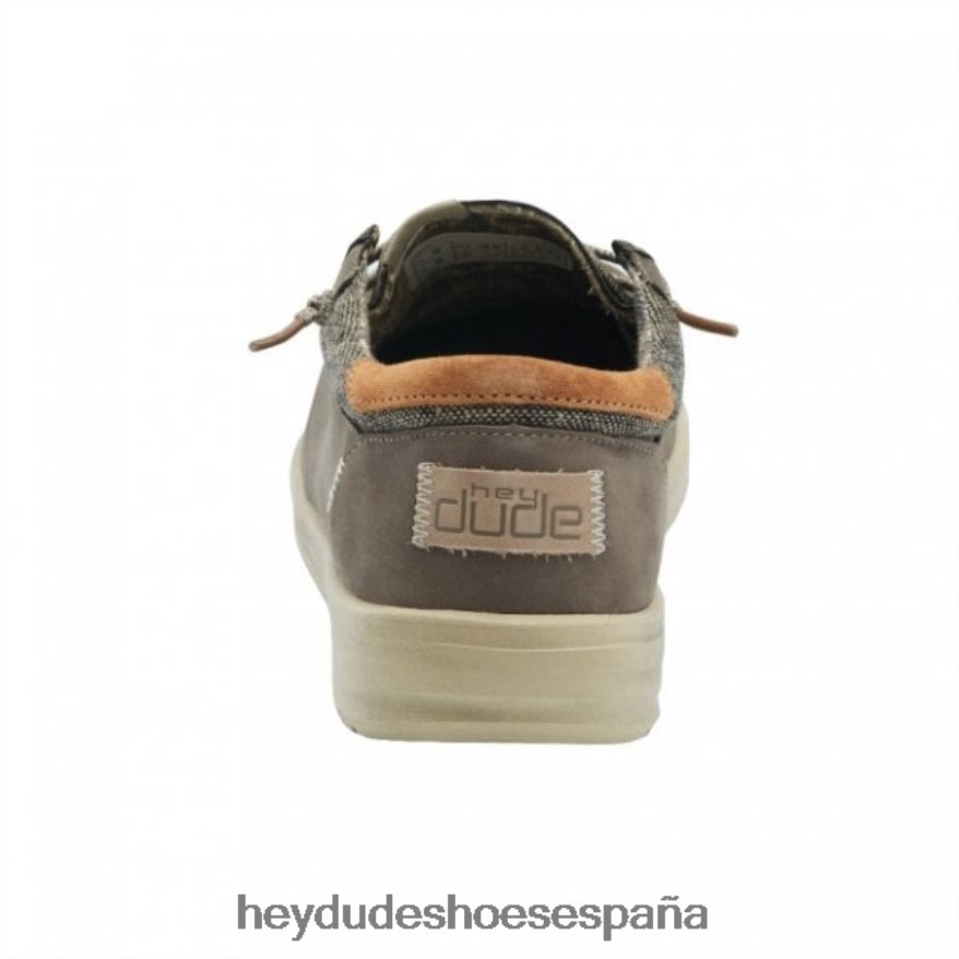 Hey Dude heydude paul cuero reciclado chocolate hombres TP4X2B345