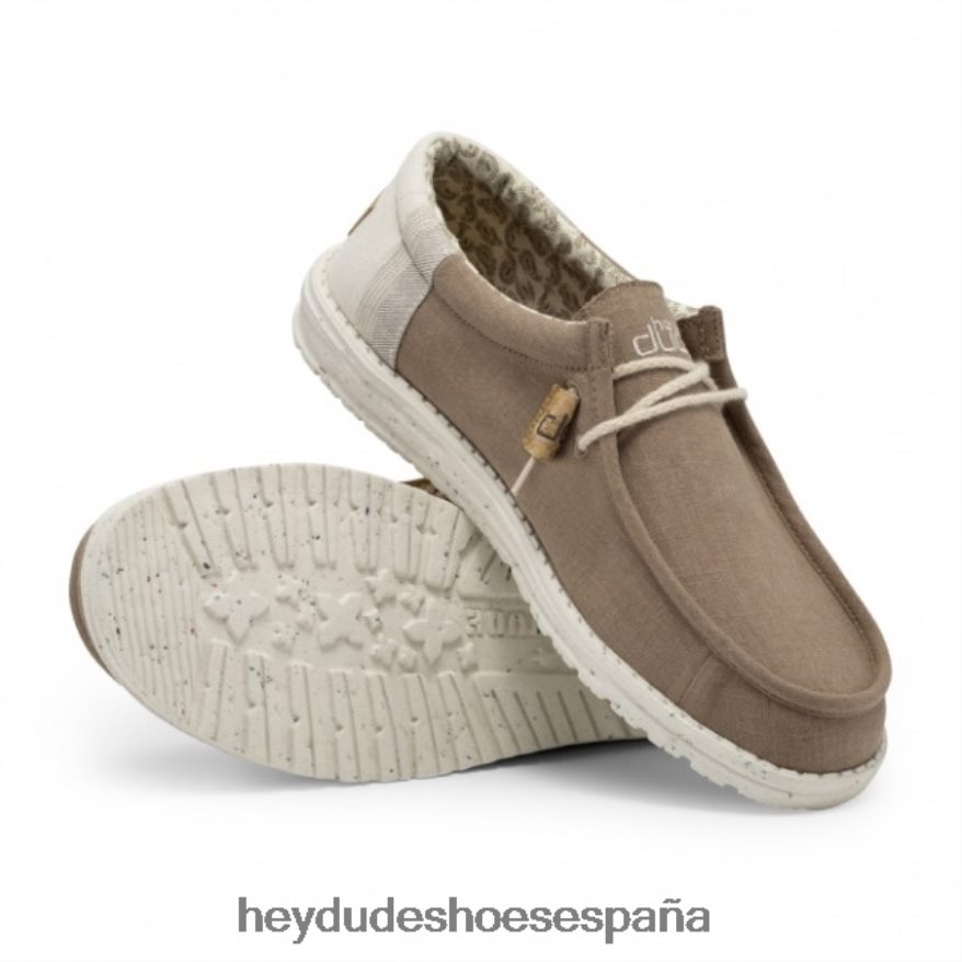 Hey Dude heydude wally arcilla de lino natural hombres TP4X2B266