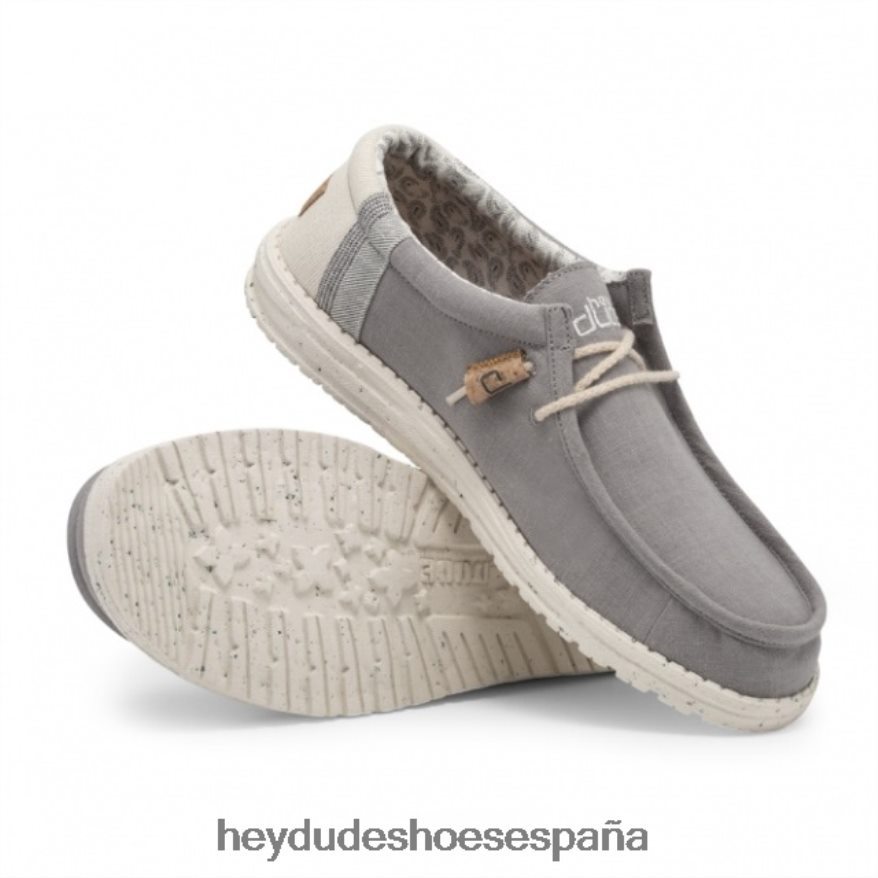 Hey Dude heydude wally gris lino natural hombres TP4X2B265