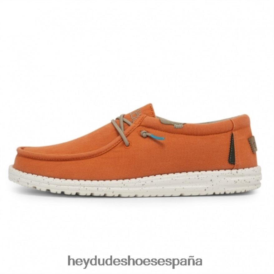 Hey Dude heydude wally lienzo lavado mandarina hombres TP4X2B264