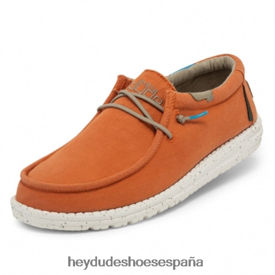 Hey Dude heydude wally lienzo lavado mandarina hombres TP4X2B264