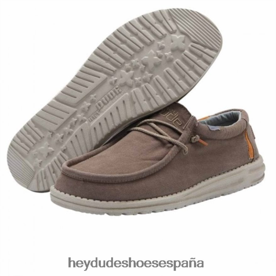 Hey Dude heydude wally lienzo lavado nogal hombres TP4X2B329