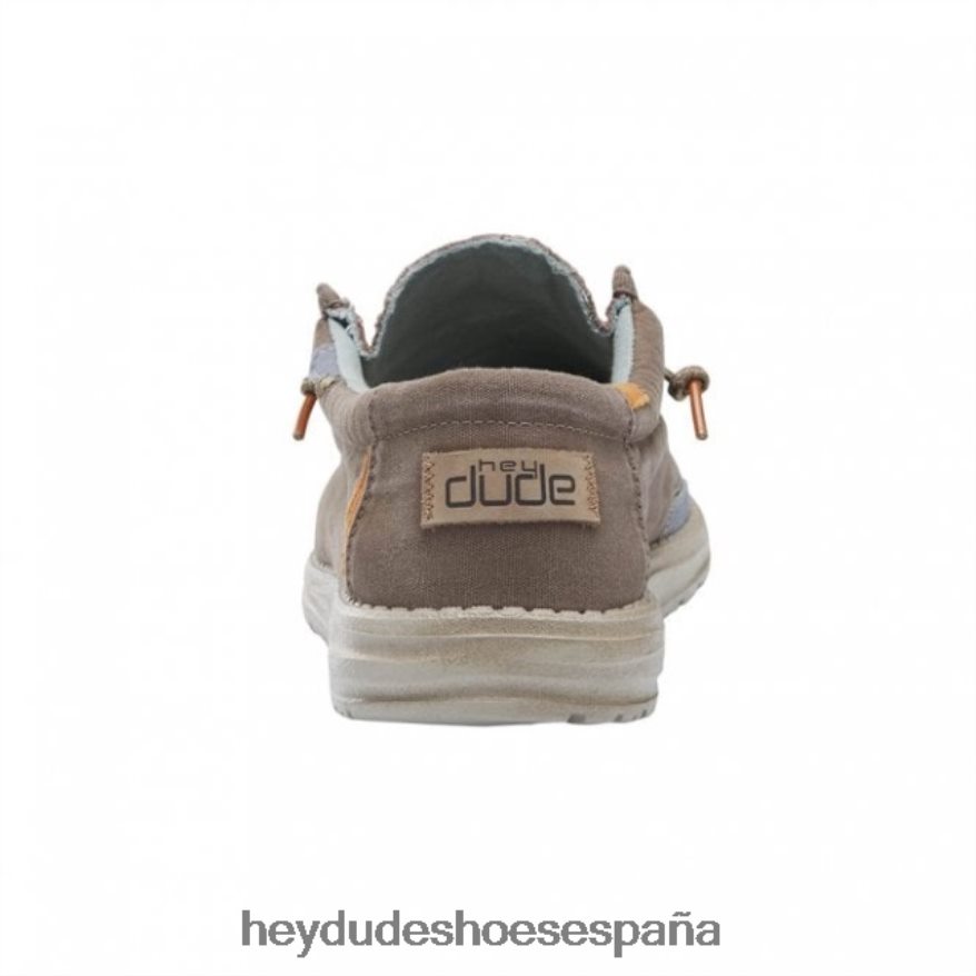 Hey Dude heydude wally lienzo lavado nogal hombres TP4X2B329