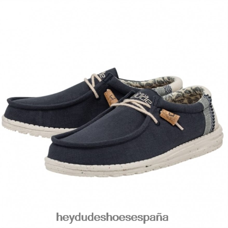 Hey Dude heydude wally lino natural azul marino hombres TP4X2B254