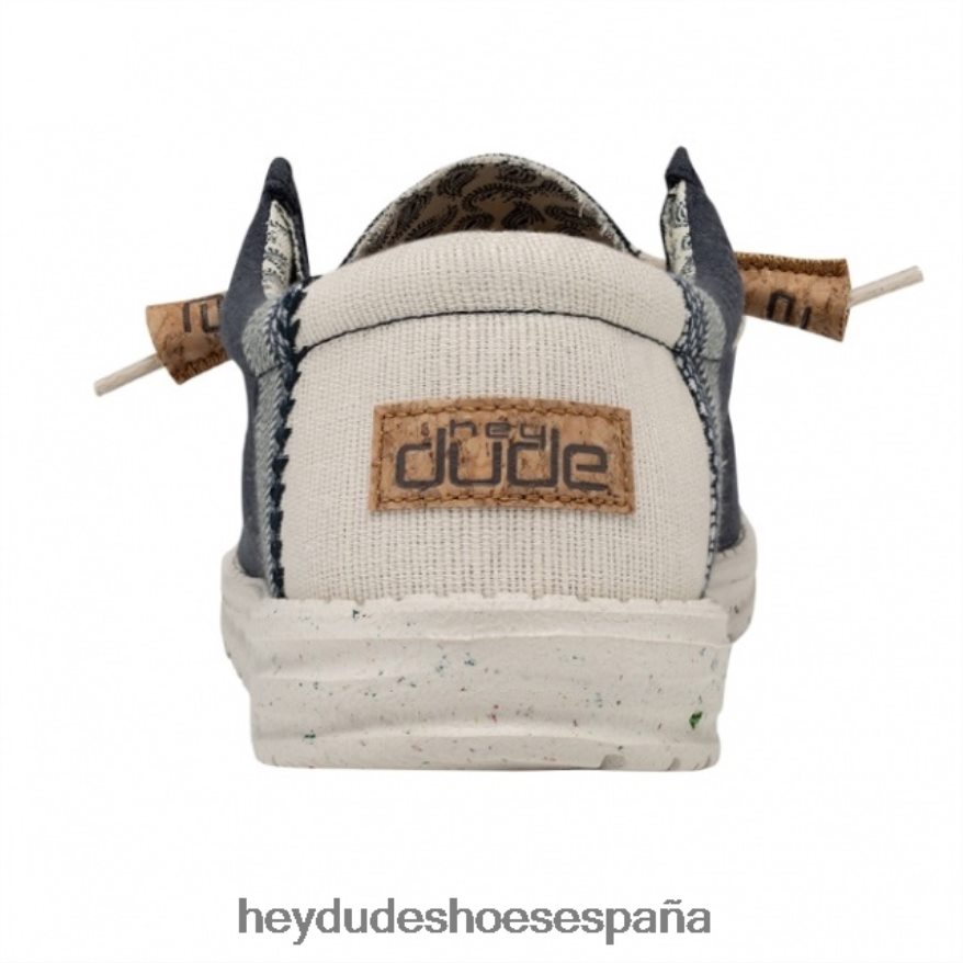 Hey Dude heydude wally lino natural azul marino hombres TP4X2B254