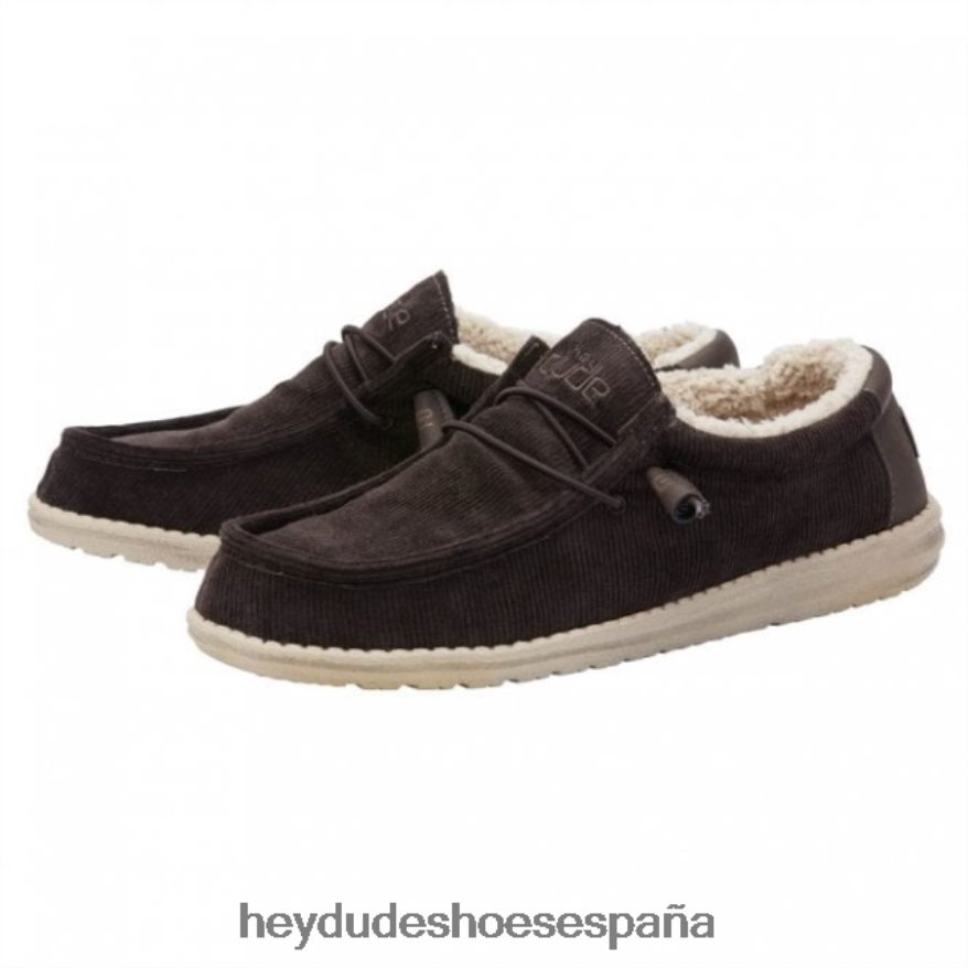 Hey Dude heydude wally pana forrado de piel sintética chocolate hombres TP4X2B317