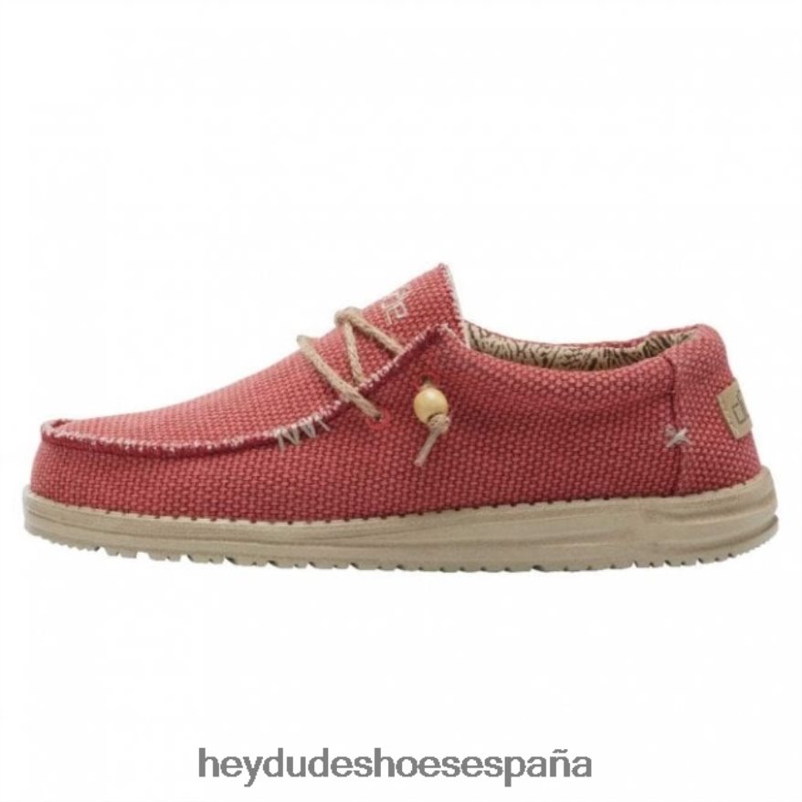 Hey Dude heydude wally rojo natural pompeyano hombres TP4X2B331