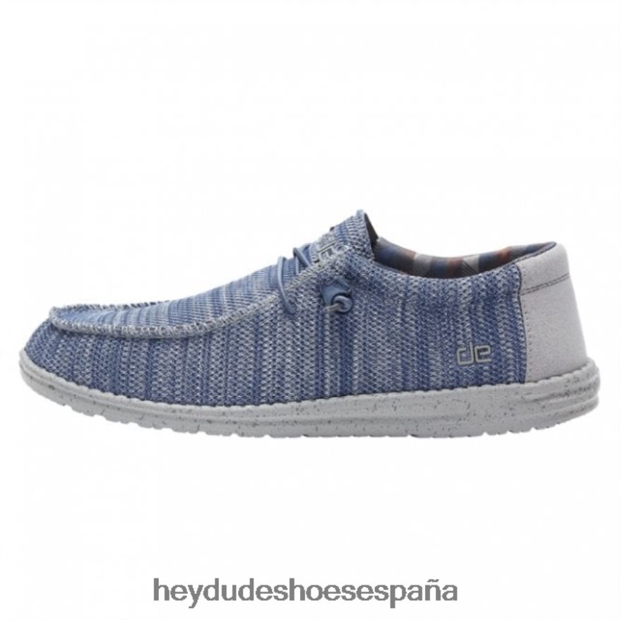 Hey Dude heydude wally sox azul gris hombres TP4X2B300