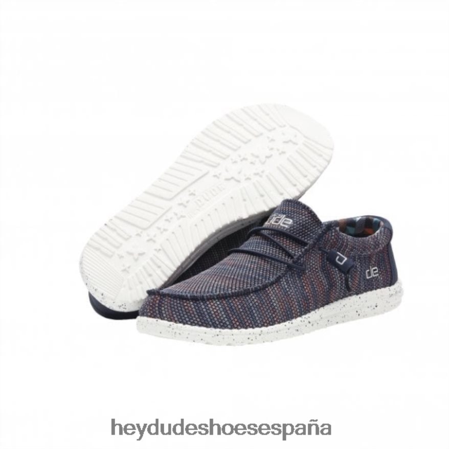 Hey Dude heydude wally sox azul naranja hombres TP4X2B276