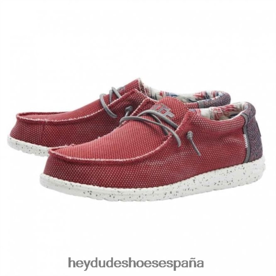 Hey Dude heydude wally sox lavado rojo hombres TP4X2B318
