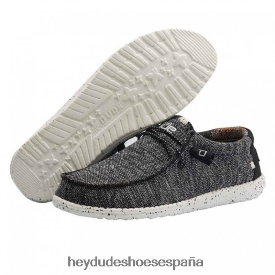 Hey Dude heydude wally sox negro blanco hombres TP4X2B280