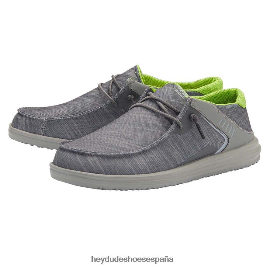 Hey Dude wally frontera arrecife gris hombres TP4X2B119