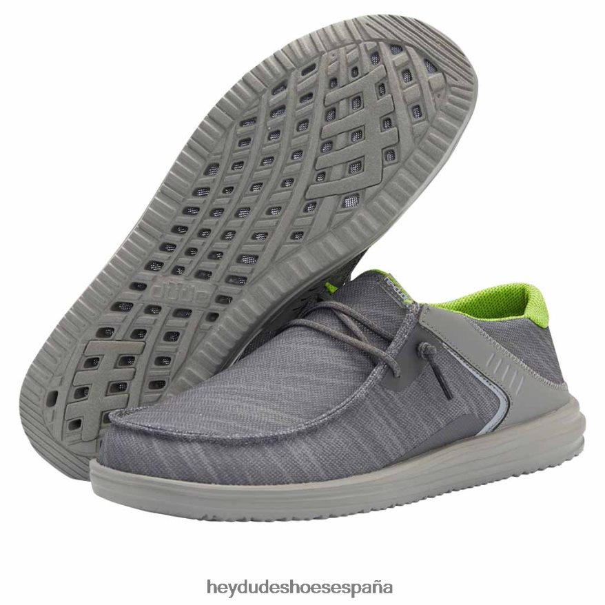 Hey Dude wally frontera arrecife gris hombres TP4X2B119