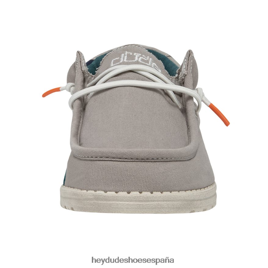 Hey Dude wally lavado gris humo hombres TP4X2B104