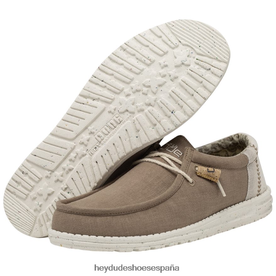 Hey Dude wally lino arcilla natural hombres TP4X2B126