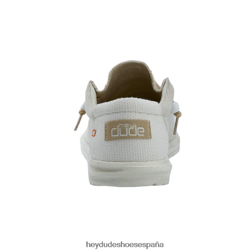 Hey Dude wally trenzado blanco roto hombres TP4X2B109