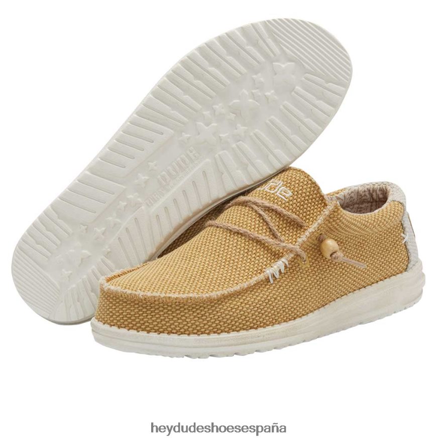 Hey Dude wally trenzado ocra hombres TP4X2B106