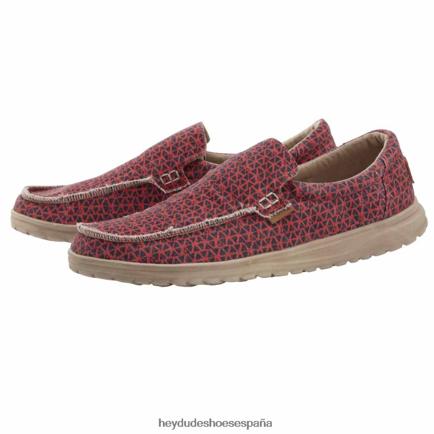 Hey Dude mikka estampado geométrico rojo hombres TP4X2B169