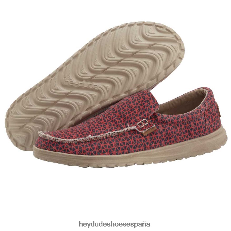 Hey Dude mikka estampado geométrico rojo hombres TP4X2B169