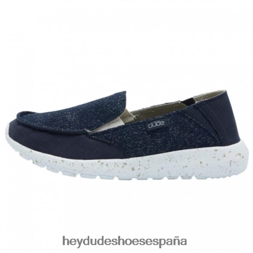 Hey Dude heydude ava isla micro sox azul marino sin cordones / mula mujer TP4X2B399