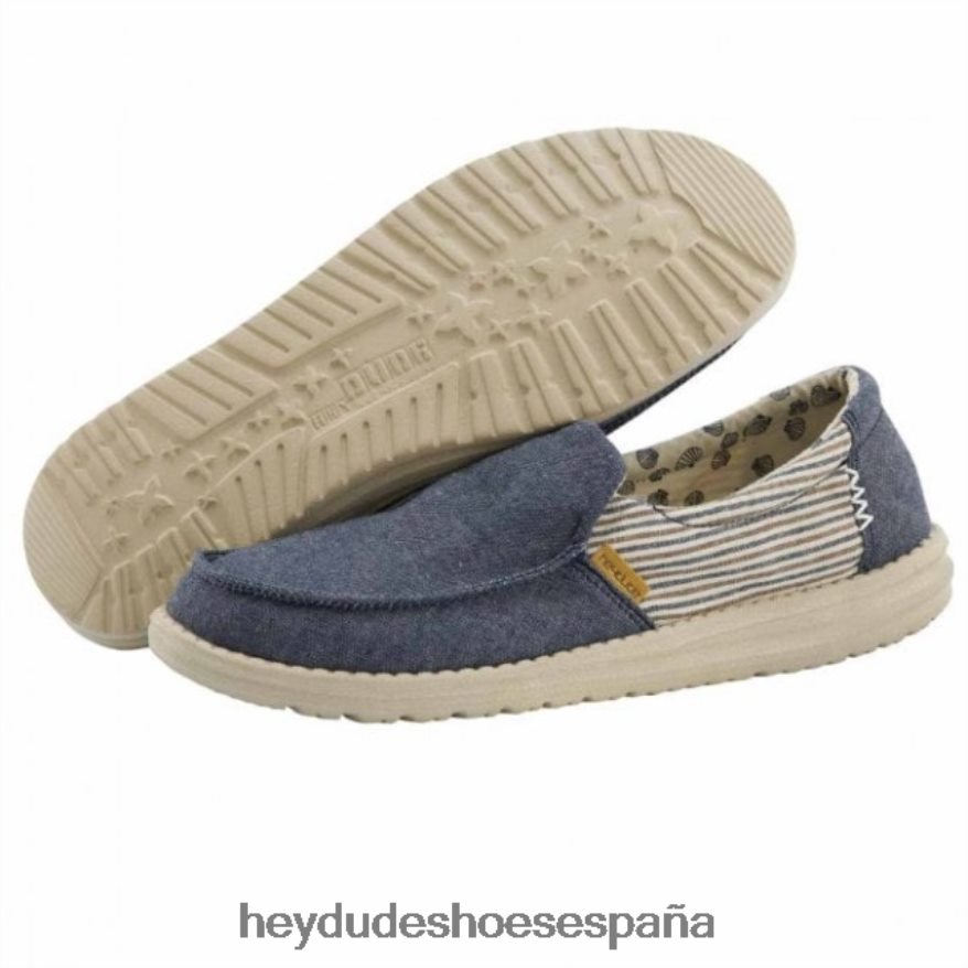 Hey Dude heydude misty barbados lienzo azul mujer TP4X2B394