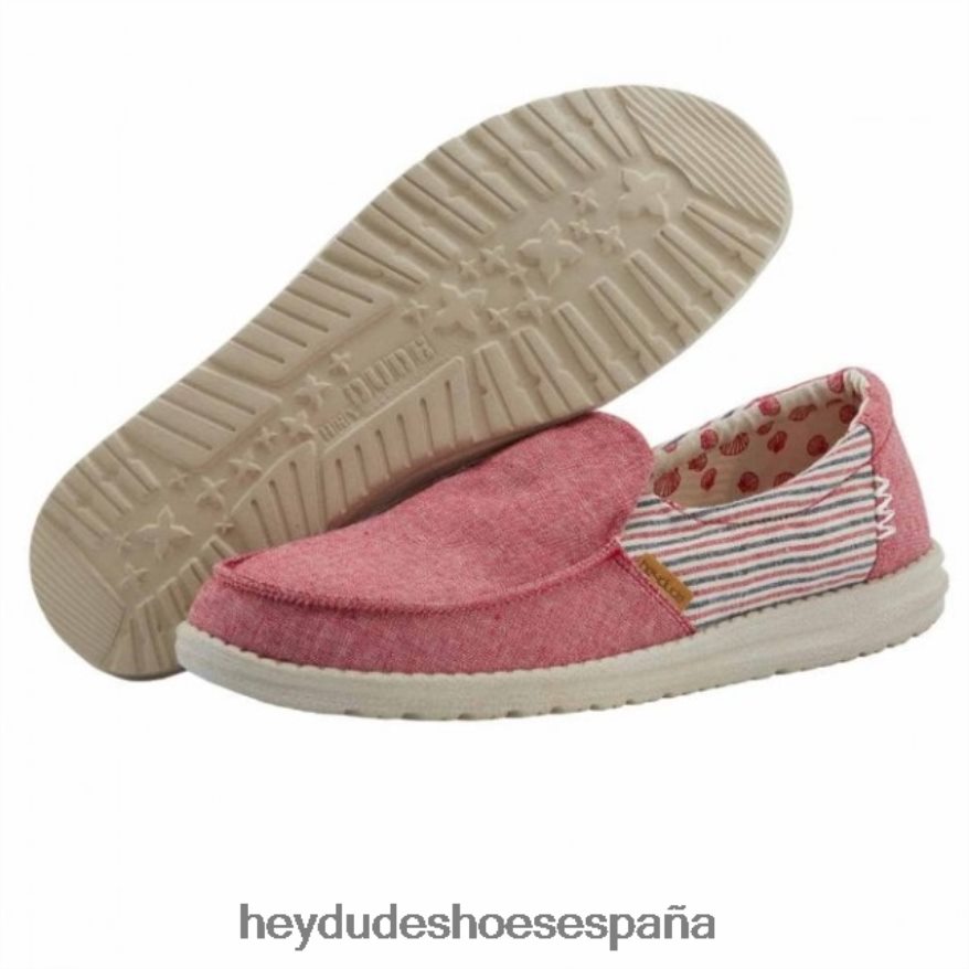 Hey Dude heydude misty barbados lienzo rojo mujer TP4X2B396