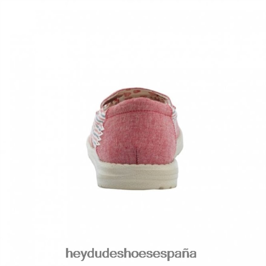 Hey Dude heydude misty barbados lienzo rojo mujer TP4X2B396