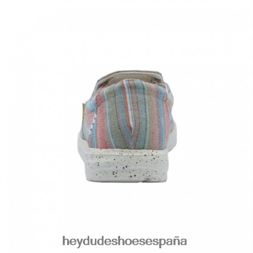 Hey Dude heydude misty chambray rayas hierba mujer TP4X2B397