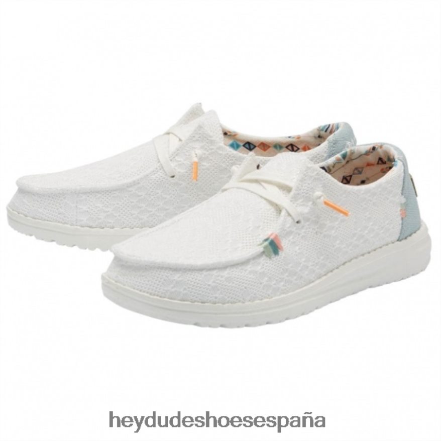 Hey Dude heydude wendy boho crochet blanco mujer TP4X2B471