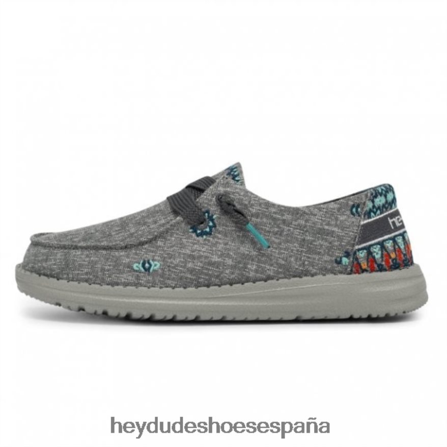 Hey Dude heydude wendy cambray gris tulipán mujer TP4X2B423