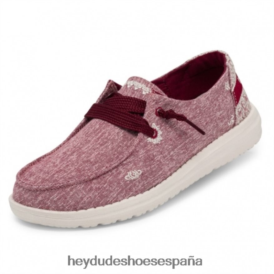 Hey Dude heydude wendy cambray rojo peonía mujer TP4X2B414