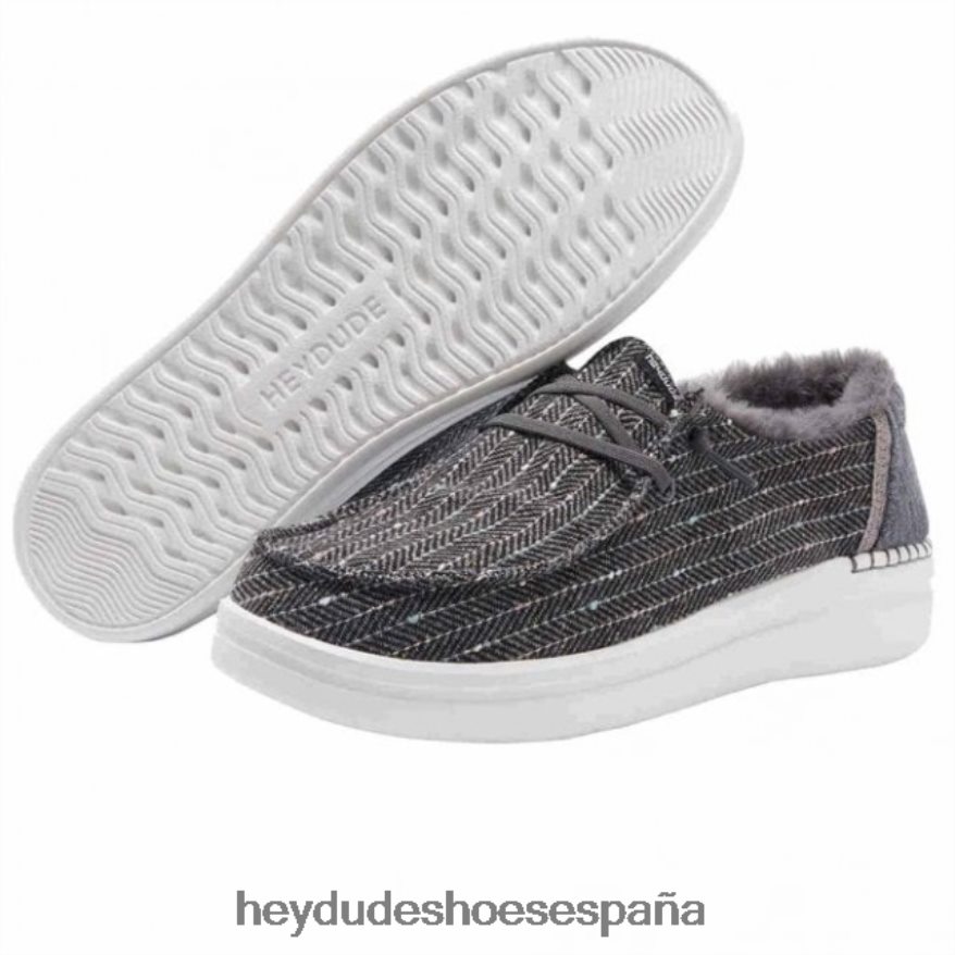 Hey Dude heydude wendy rise chalet espiga negra mujer TP4X2B455