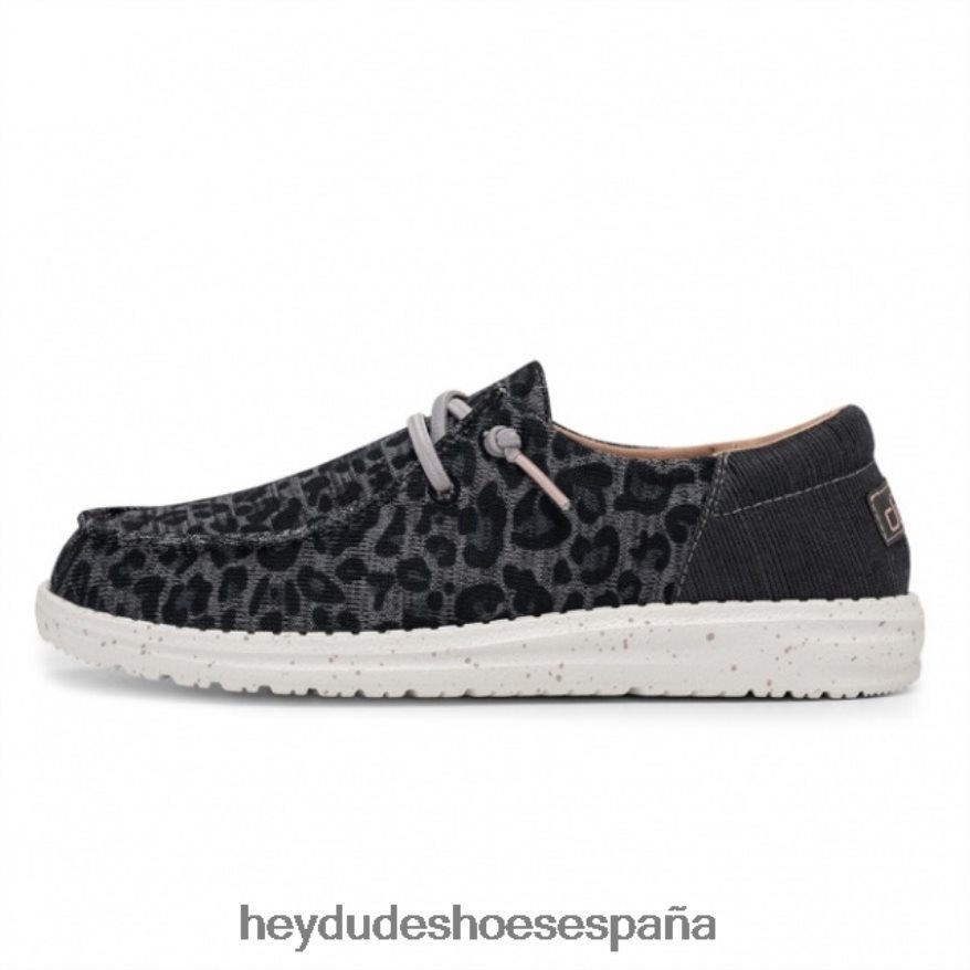 Hey Dude heydude wendy sox leopardo gris mujer TP4X2B437