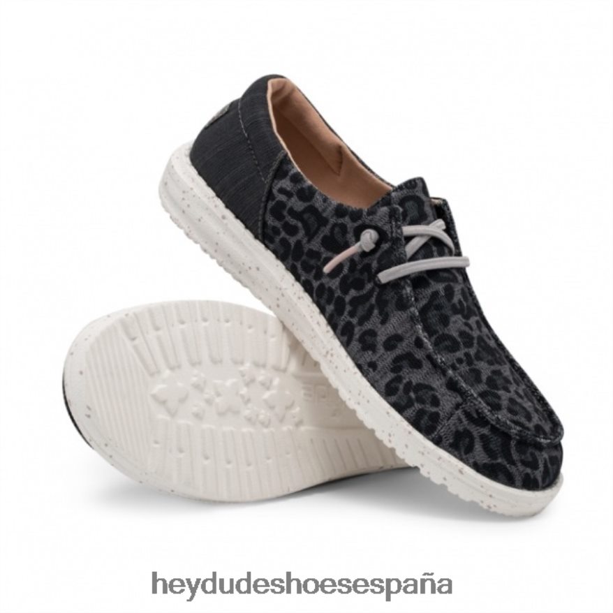 Hey Dude heydude wendy sox leopardo gris mujer TP4X2B437