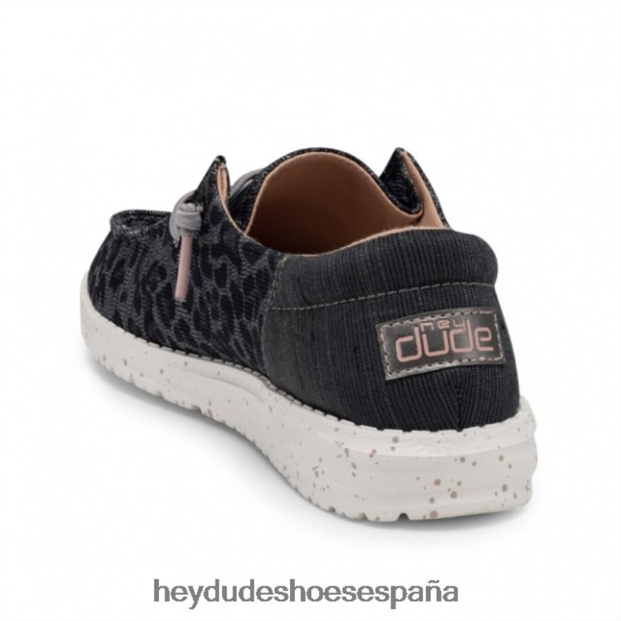 Hey Dude heydude wendy sox leopardo gris mujer TP4X2B437