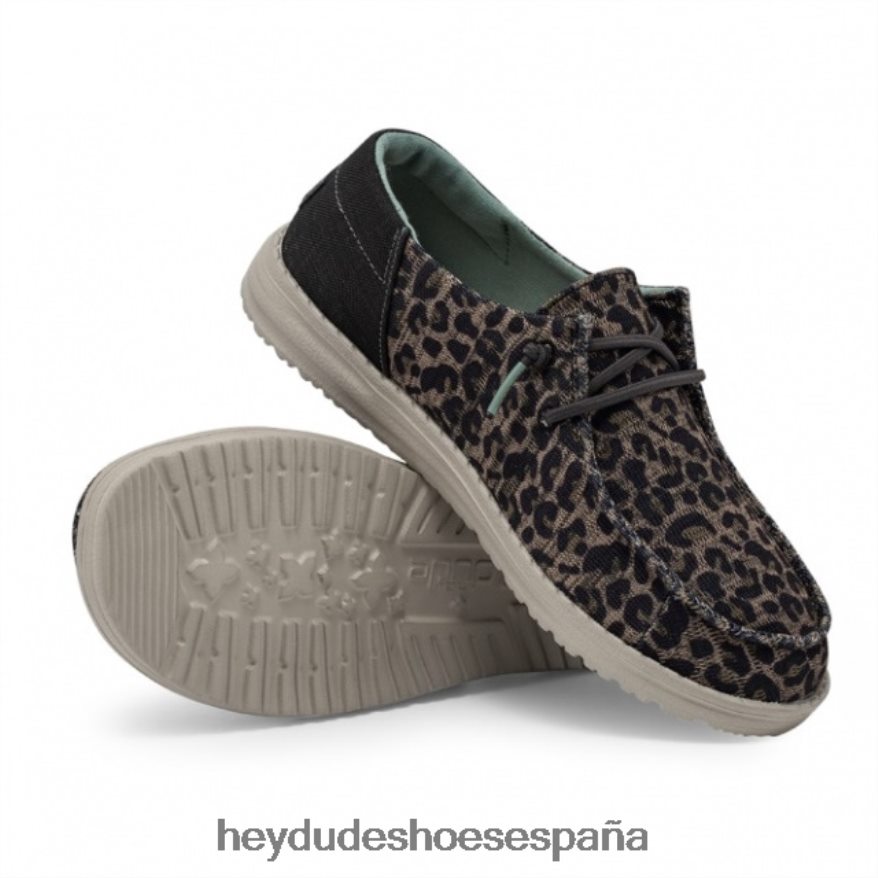 Hey Dude heydude wendy sox leopardo marrón mujer TP4X2B435