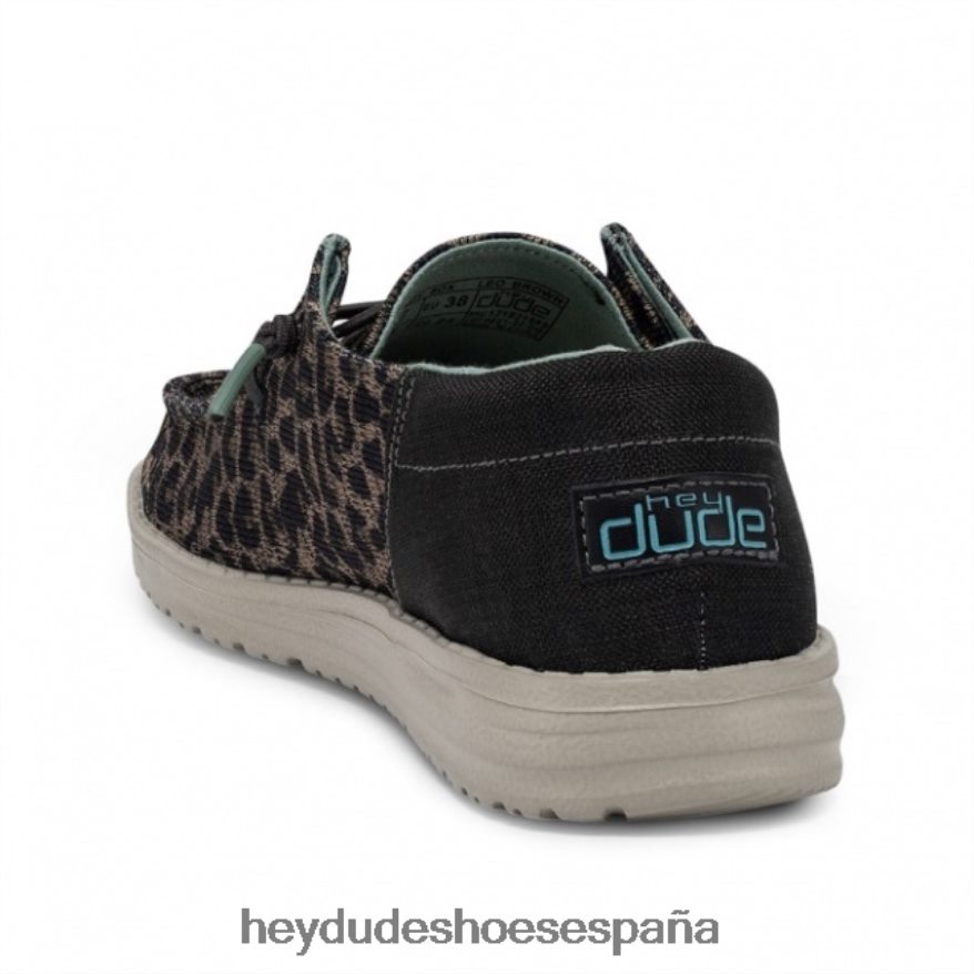 Hey Dude heydude wendy sox leopardo marrón mujer TP4X2B435