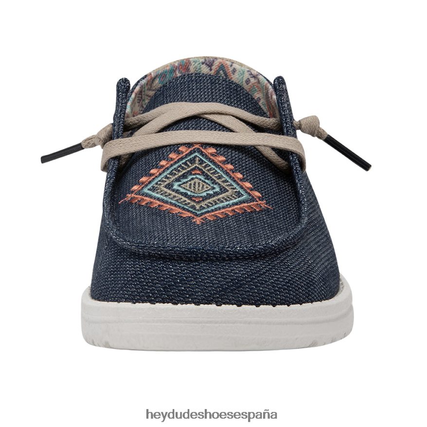 Hey Dude wendy boho gris océano azul mujer TP4X2B44