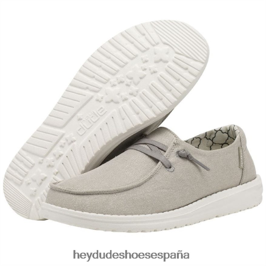 Hey Dude wendy brillante gris perla mujer TP4X2B50