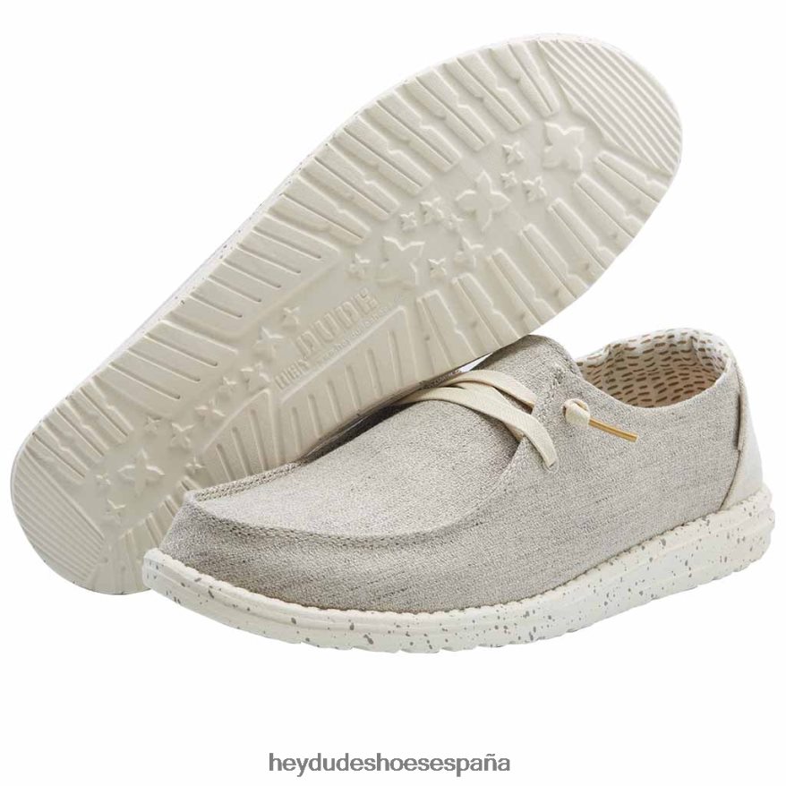 Hey Dude wendy chambray beige brillante mujer TP4X2B40